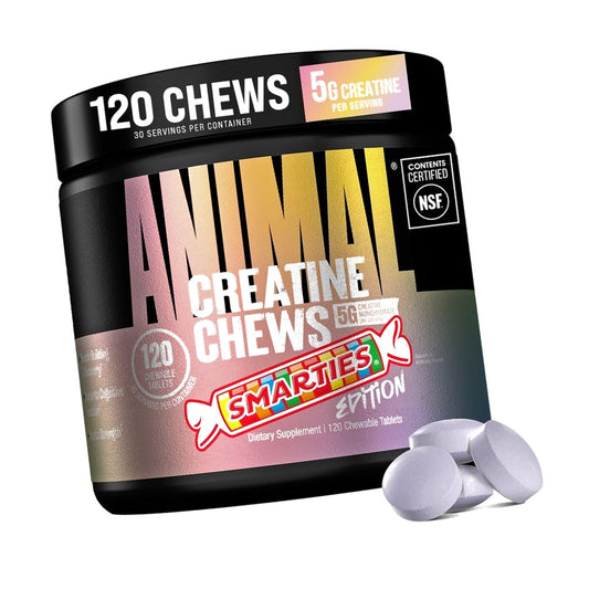 Animal Creatine Monohydrate Chews for Men & Women | Smarties 120 Count