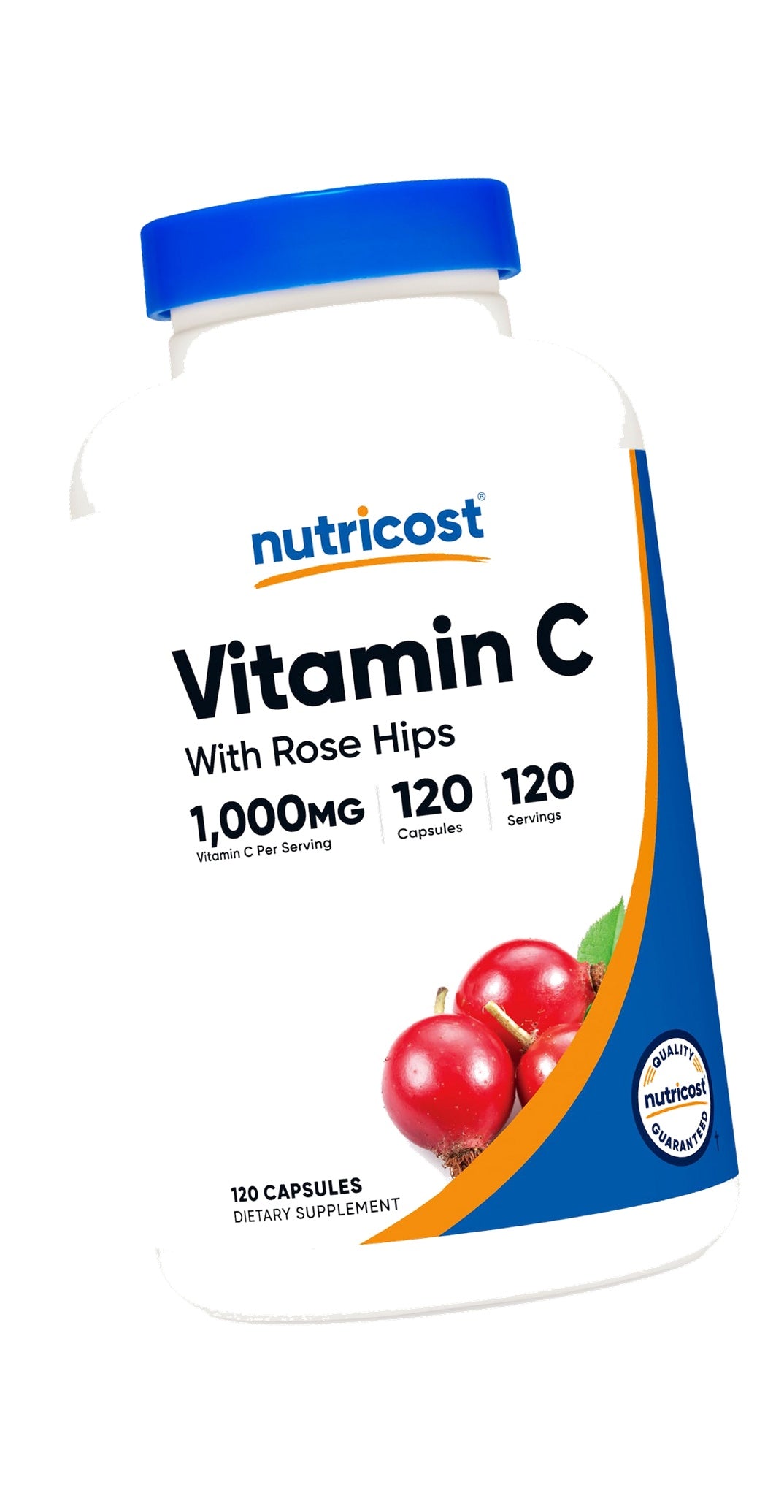 Nutricost Vitamin C with Rose Hips 1025mg, 120 Capsules, Gluten Free