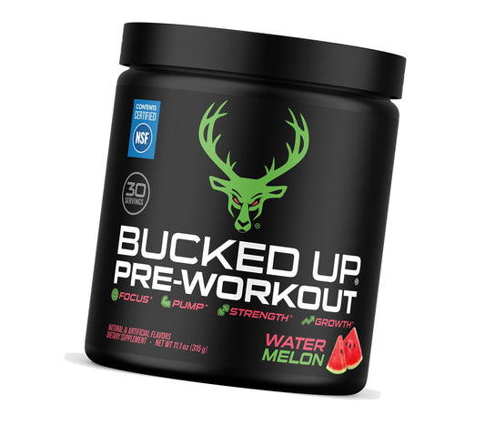 Bucked Up Pre Workout 6 Grams Citrulline, 2 Grams Beta Alanine, and 3 Other Registered trademarked Ingredients (Watermelon)
