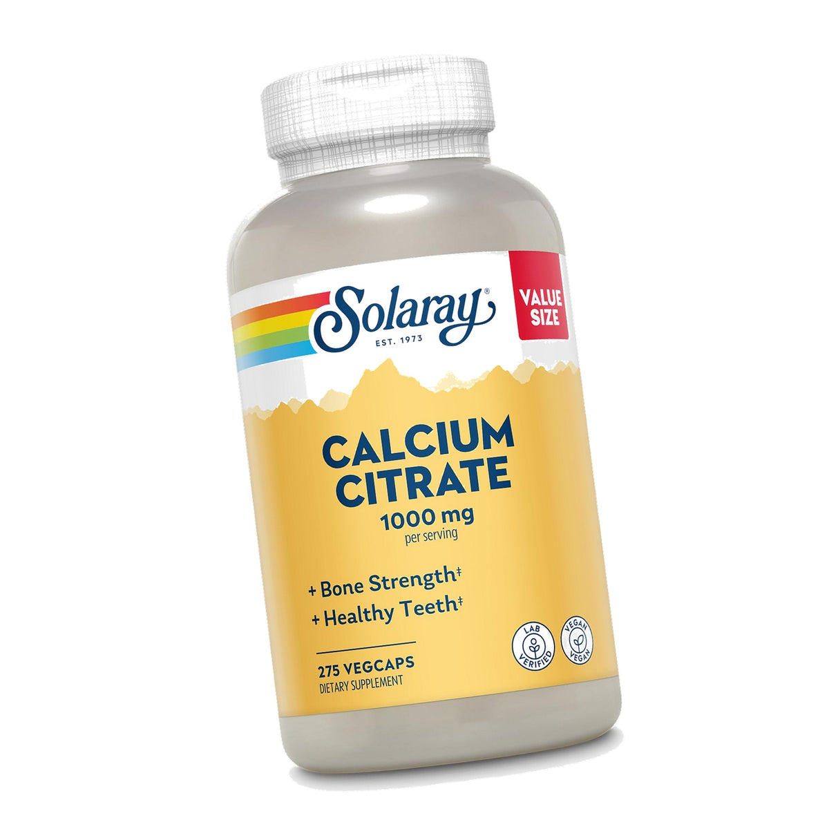 SOLARAY Calcium Citrate 1000 mg, 275 VegCaps