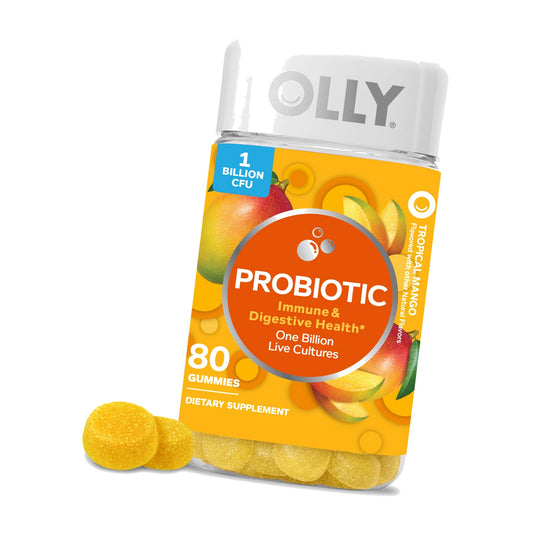 OLLY Probiotic Gummy, Immune System & Digestive Support*, Mango - 80 Count