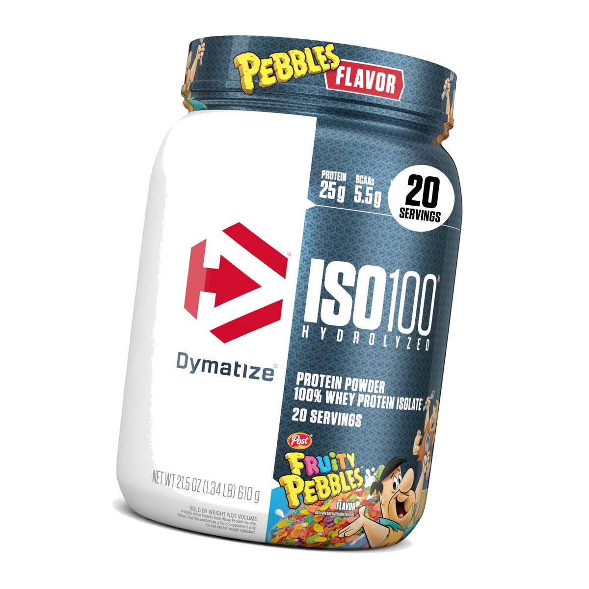 Dymatize ISO100 Protein Powder, 100% Whey Isolate, Fruity Pebbles