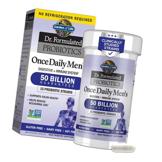 Garden of Life Dr Formulated Probiotics for Men, 50 Billion CFU, 30 Ct
