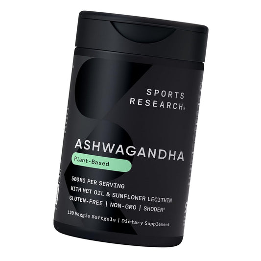 Sports Research® Ashwagandha w/Coconut MCT Oil, 120 Softgels