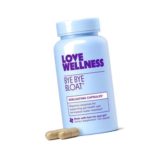 Love Wellness Bye Bye Bloat | Digestive Enzymes | 30-Day Supply | Capsules