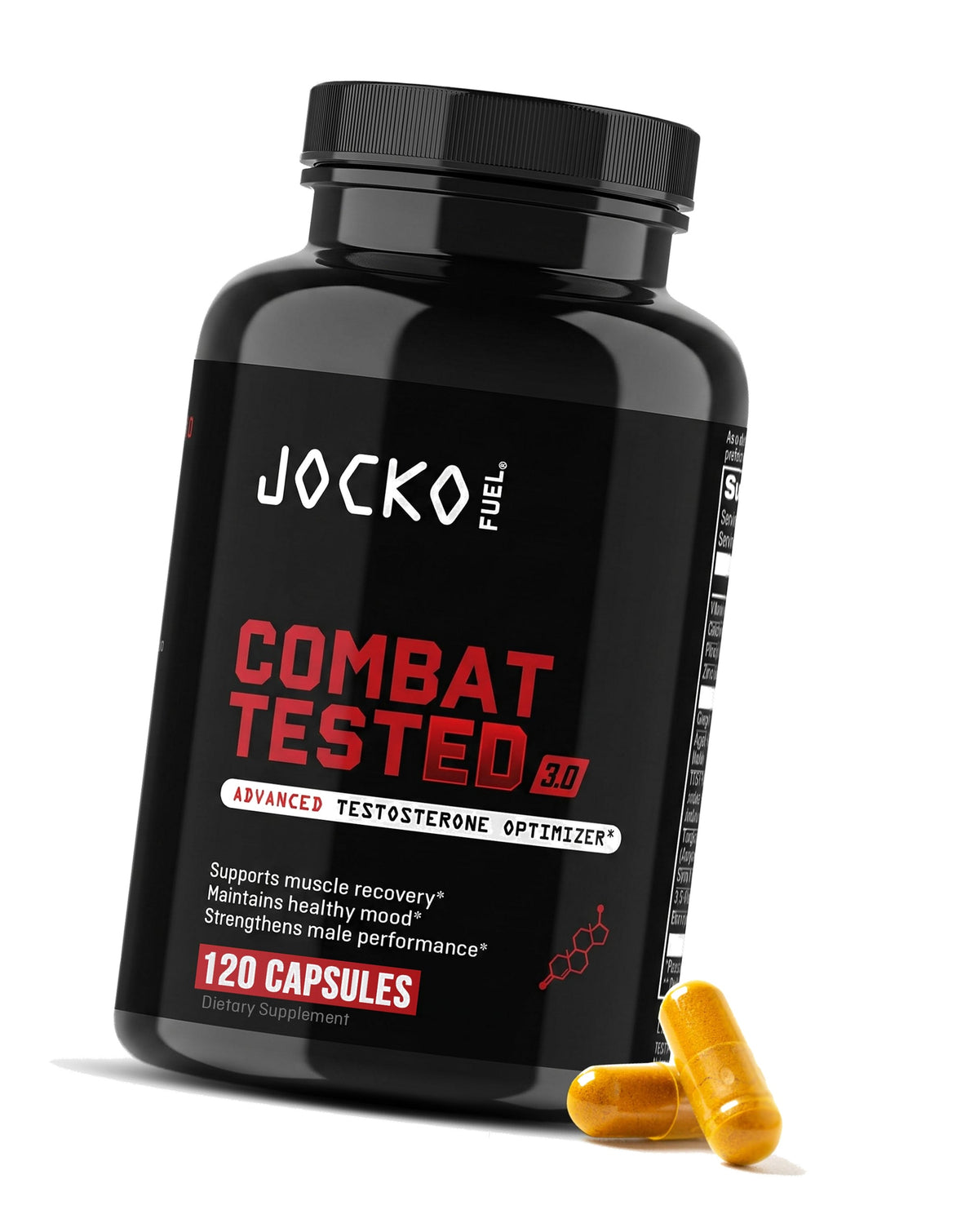 Jocko Fuel Combat Tested 3.0, Mens Test Supplement, 120 Count | 30 Serving