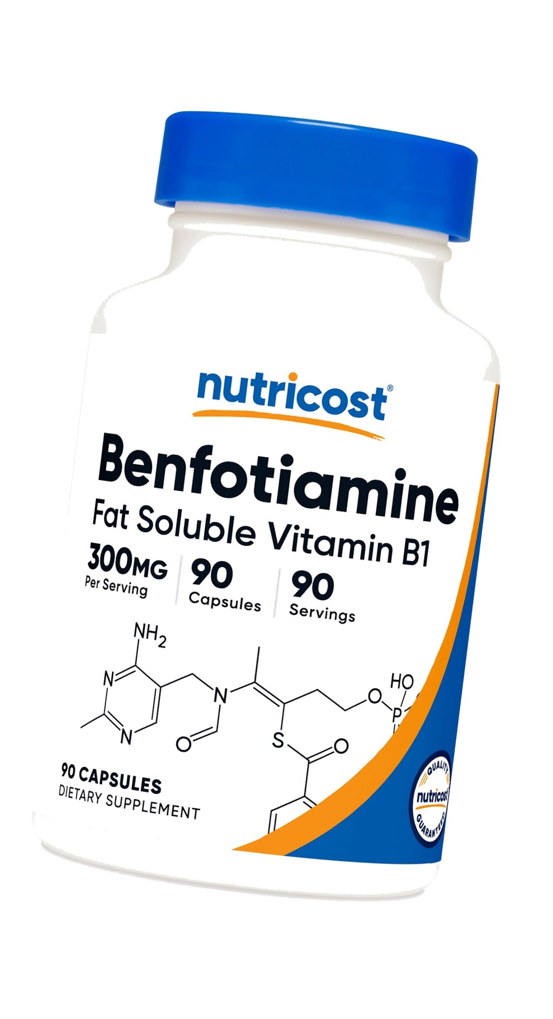 Nutricost Benfotiamine 300mg, 90 Capsules, Fat Soluble Vitamin B1, GMO-Free