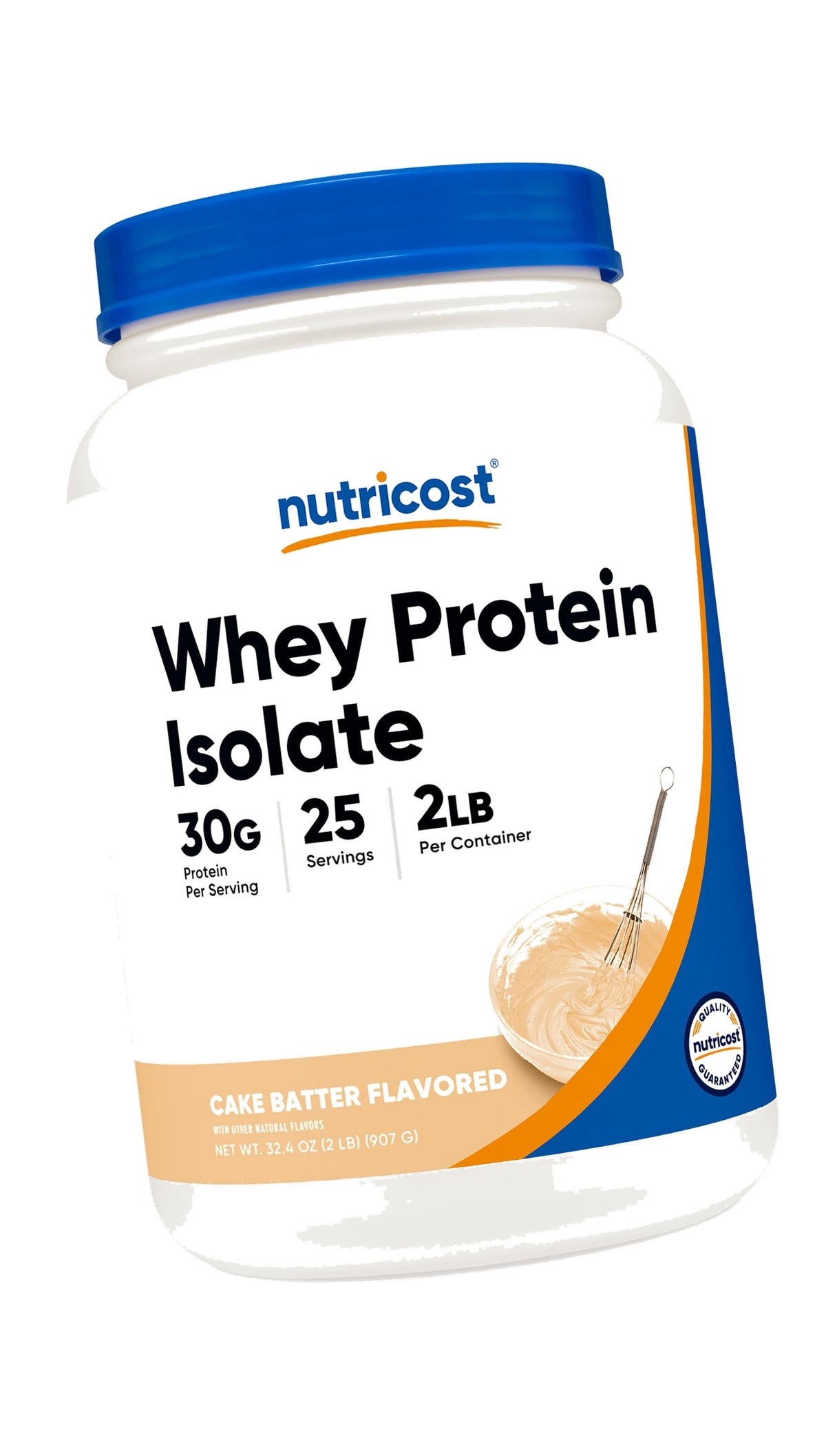 Nutricost Whey Protein Isolate Powder (Cake Batter, 2LBS)