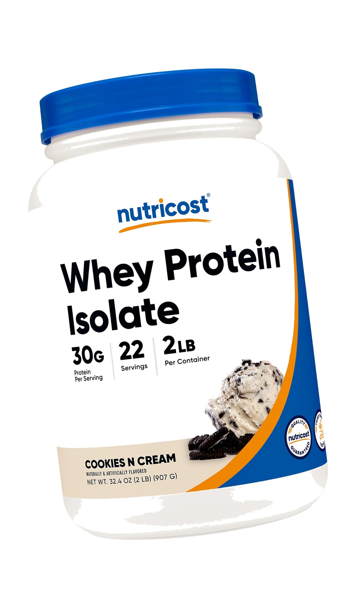 Nutricost Whey Protein Isolate (Cookies N Cream, 2 Pounds)