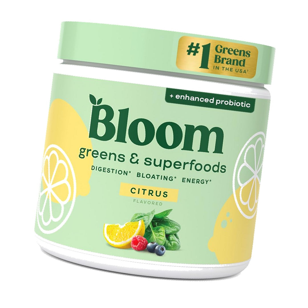 Bloom Nutrition Superfood Greens Powder, Citrus, 30 Servings