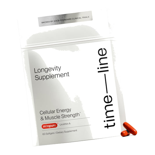Timeline Mitopure Urolithin A Supplement Softgels - Clinically Proven Support for Healthy Aging and Cellular Renewal - Mitoceutical for Muscle Support and Longevity