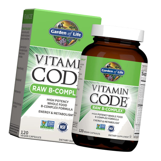 Garden of Life Vitamin Code Raw B-Complex, 120 Vegan Capsules