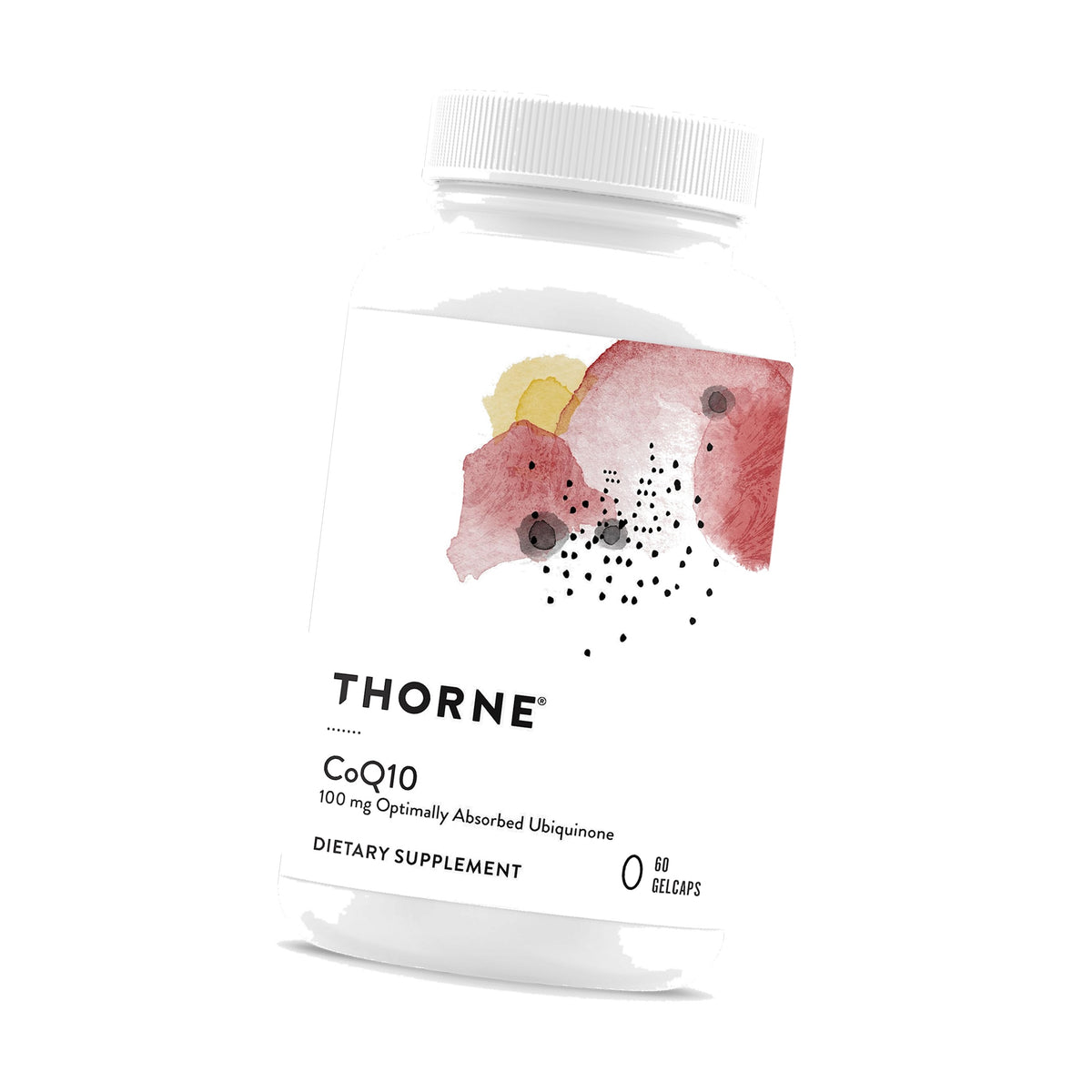 THORNE CoQ10, 100 mg Optimally Absorbed Ubiquinone Supplement, 60 Softgels
