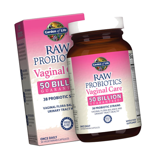 Garden of Life Raw Probiotics Vaginal Care, 50 Billion CFU, 1 Month Supply