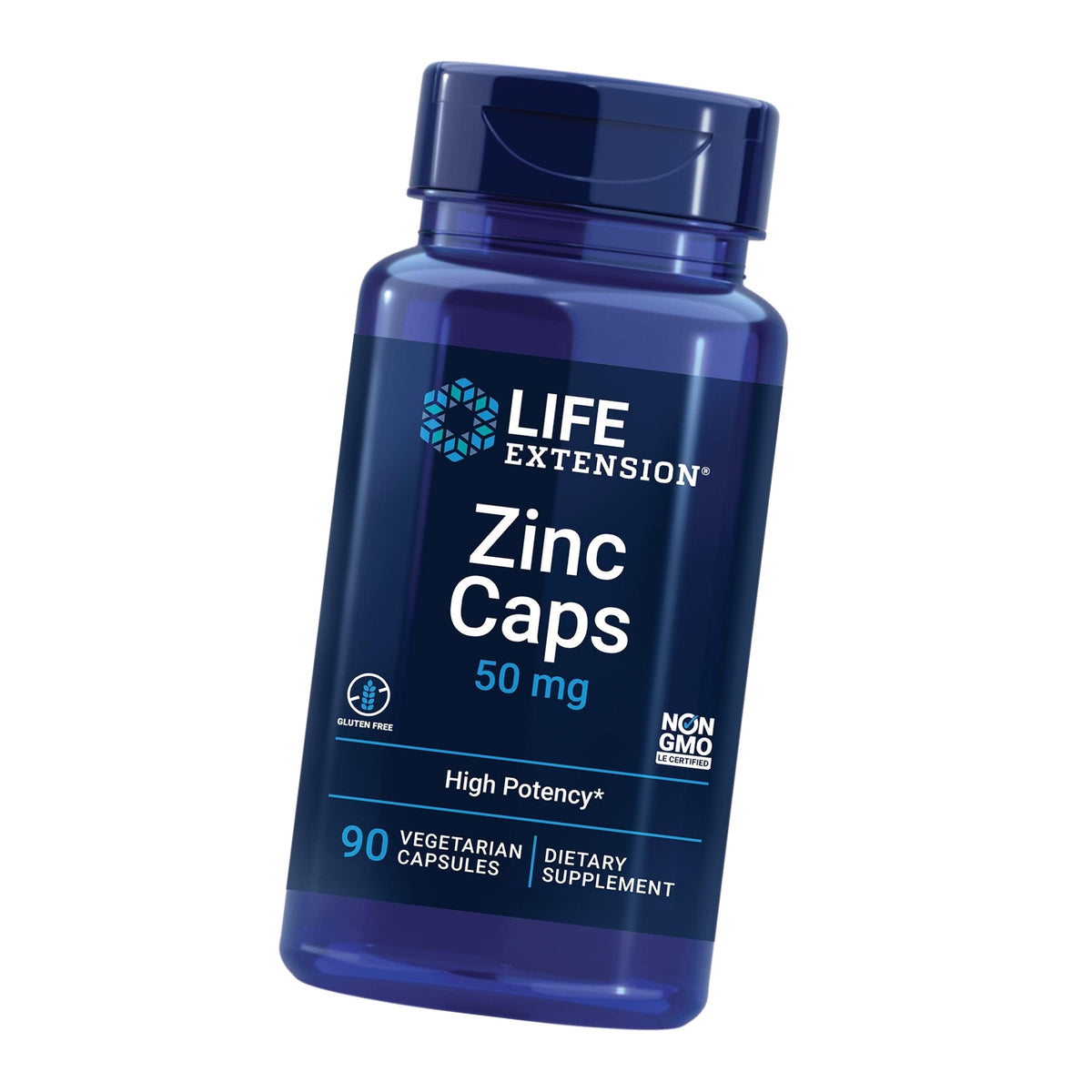 Life Extension Zinc Caps, 50 mg, Zinc Citrate, 90 Vegetarian Capsules