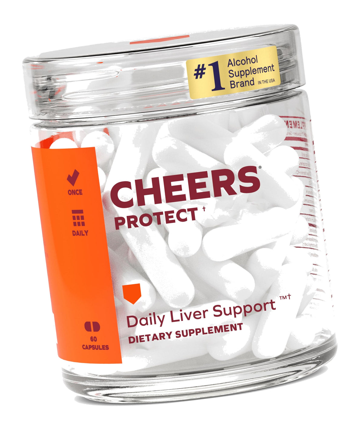 Cheers Protect | Daily Liver Supplement | DHM + L-Cysteine | 30 Doses