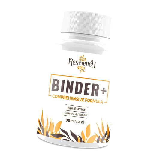 Resciency Detox Binder Supplement – Activated Charcoal, Zeolite, Bentonite Clay, Milk Thistle, Proprietary Blends - Liver & Gut, Max Absorption, 90 Vegan Capsules