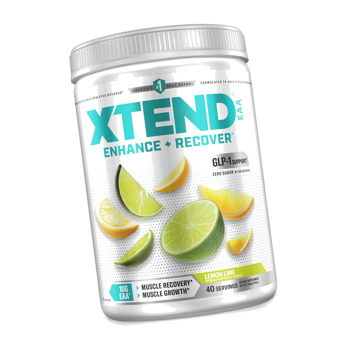 Xtend EAA + BCAA Powder with 10g EAAs, Lemon Lime, 40 Servings