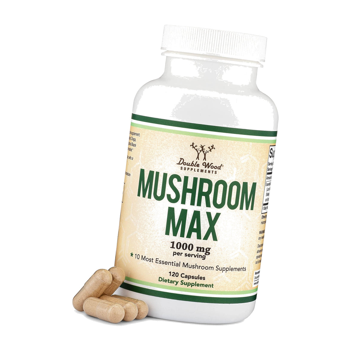 Mushroom Complex, 10 Mushrooms, Focus, Clarity + Energy, 120 Capsules