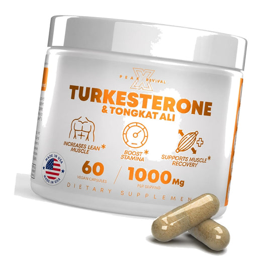 Turkesterone Tongkat Ali Supplement for Muscle Strength & Recovery Support