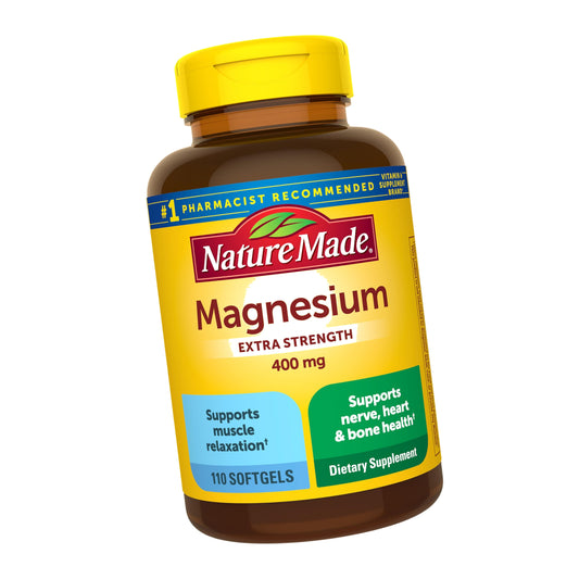 Nature Made Magnesium Oxide Extra Strength 400 mg, 110 Softgels