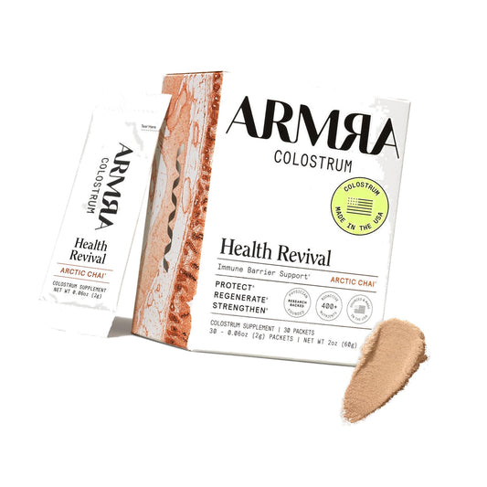 ARMRA Colostrum Powder, Arctic Chai, 30 Serving Travel Sticks