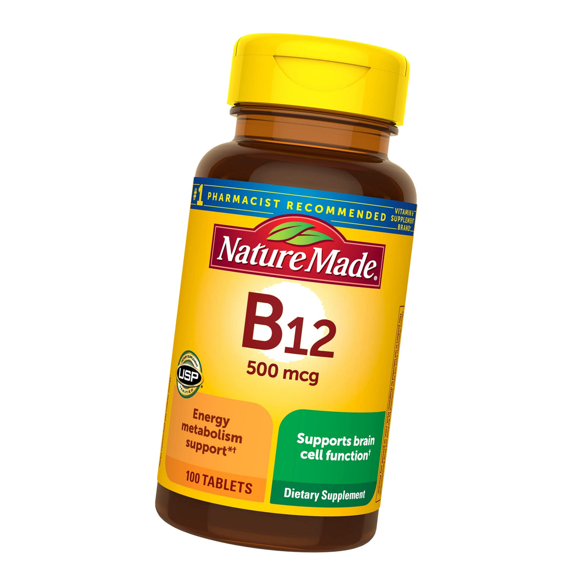 Nature Made Vitamin B12 500 mcg. Tablets 100 Ct