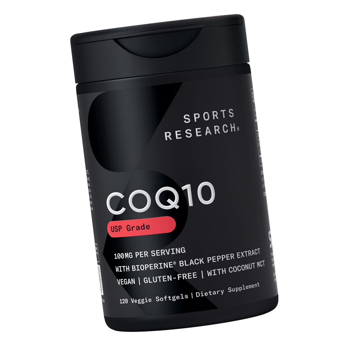 Sports Research® CoQ10 w/Bioperine®, 120 Count Plantgels™