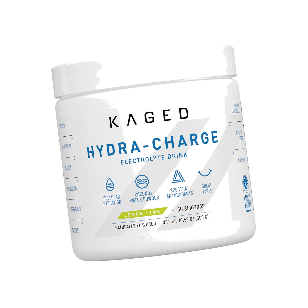 Kaged Hydration Electrolytes Powder | Lemon Lime | 60 Servings
