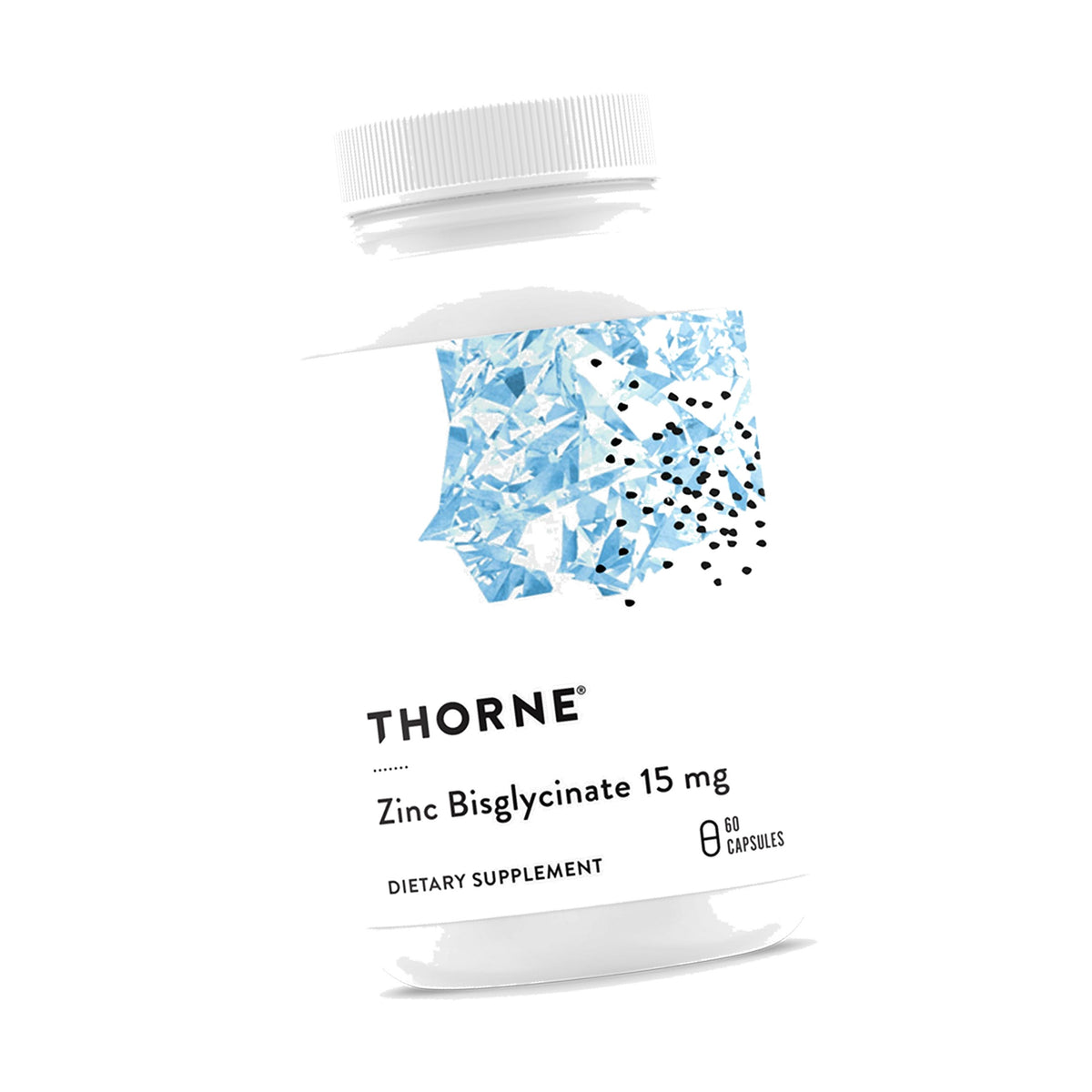 THORNE Zinc Bisglycinate 15 mg, Highly Absorbable Zinc, 60 Capsules