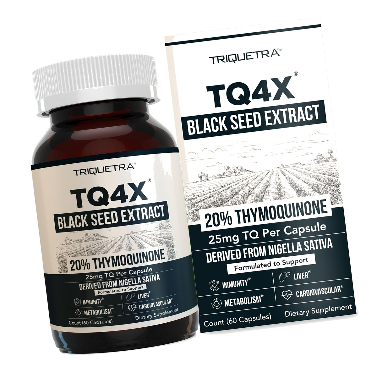 TQ-Advanced 4X® - 20% Thymoquinone Black Seed Oil Extract Capsules