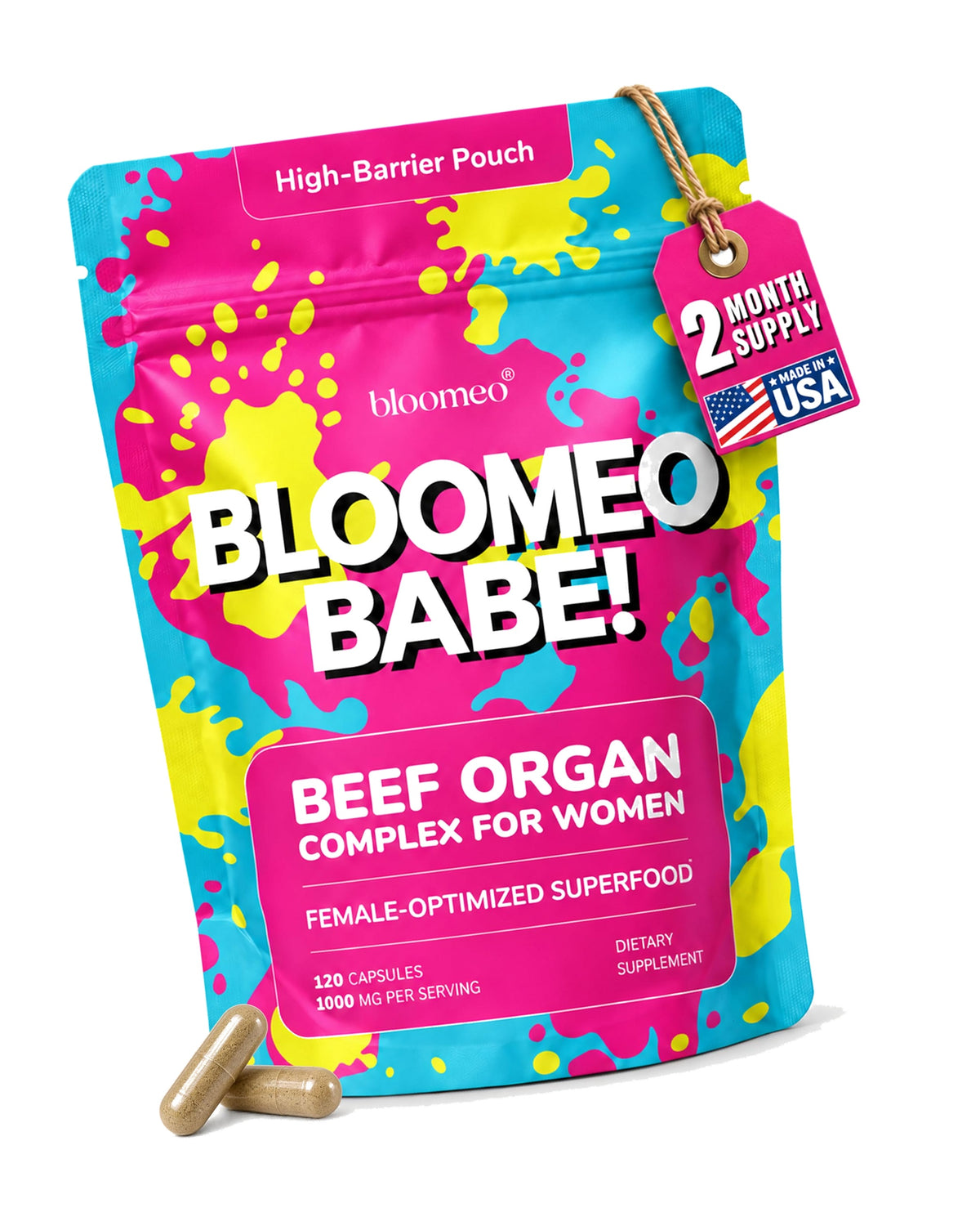 Beef Organ Supplement for Women - Hormone Balance, Iron Support, Immunity