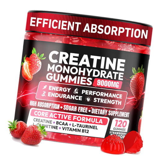 Creatine Monohydrate Gummies 5000MG, Chewable Creatine Gummy for Adults