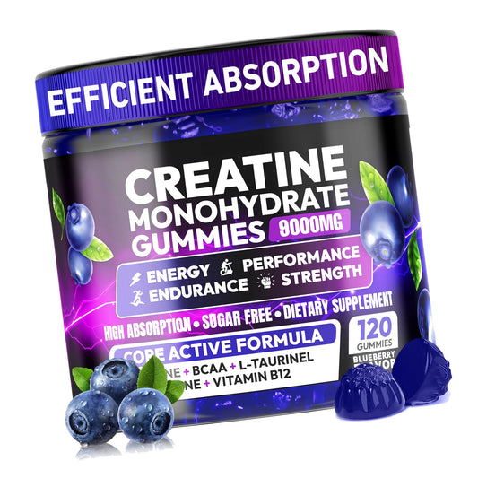 Creatine Monohydrate Gummies 5000MG for Men & Women, Creatine Pre-Workout