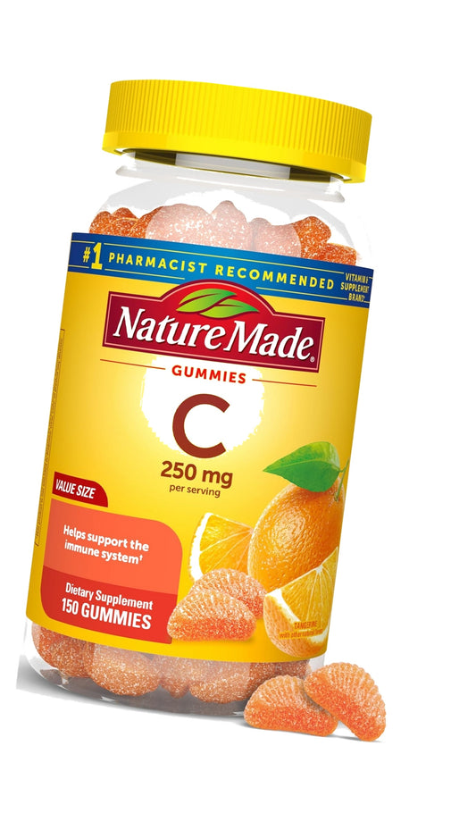 Nature Made Vitamin C Gummies 250mg per Serving, 150 Count