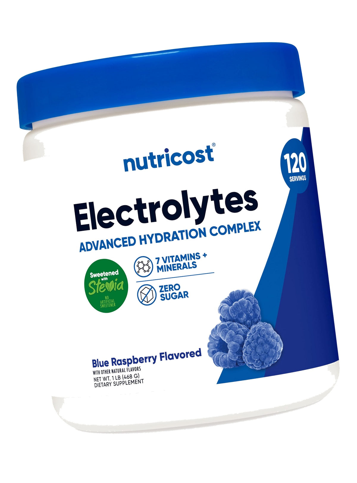 Nutricost Electrolytes Complex Powder (Blue Raspberry) 120 Servings