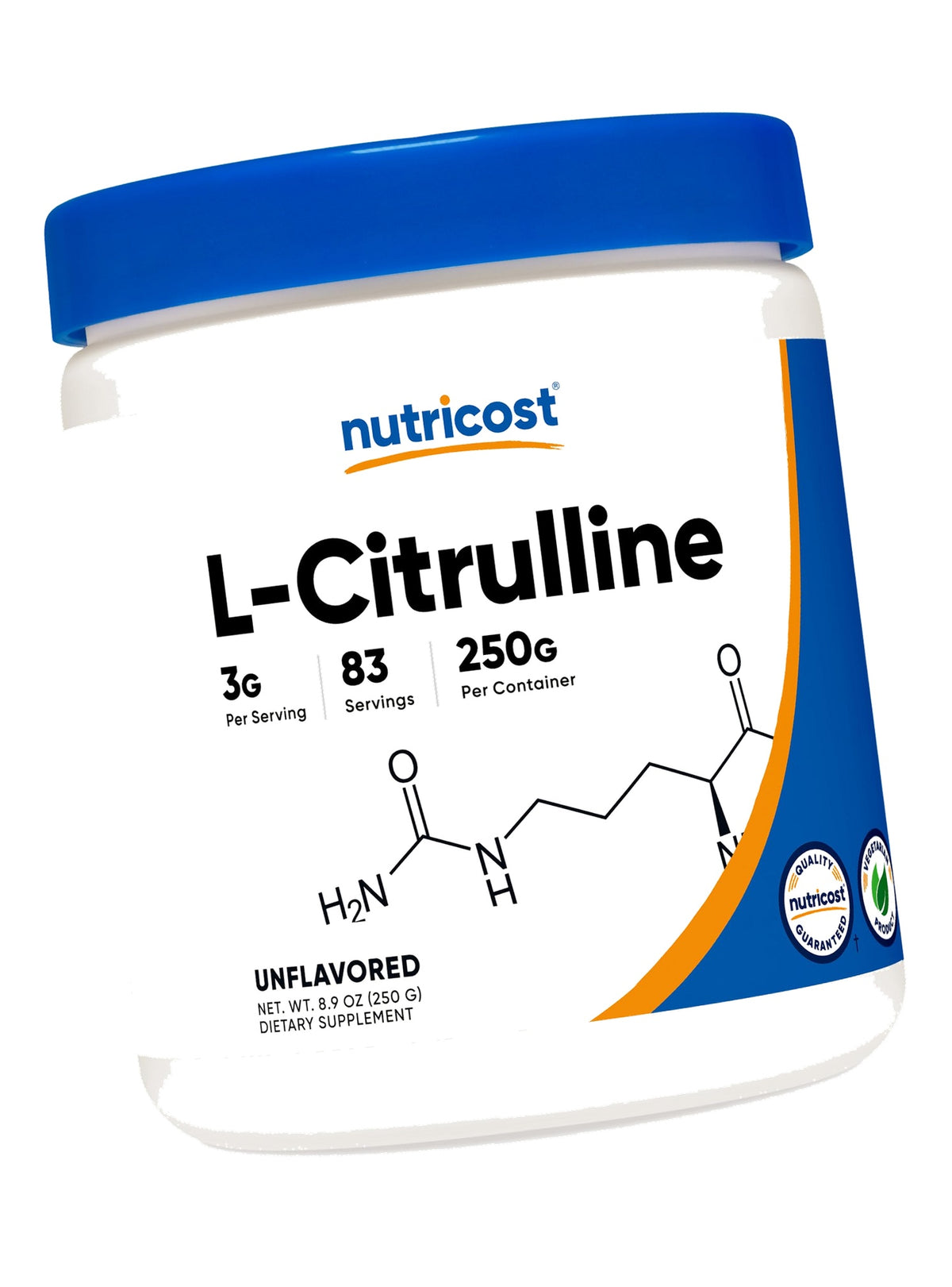 Nutricost Pure L-Citrulline (Base) Powder (250 Grams) 3g Per Serving
