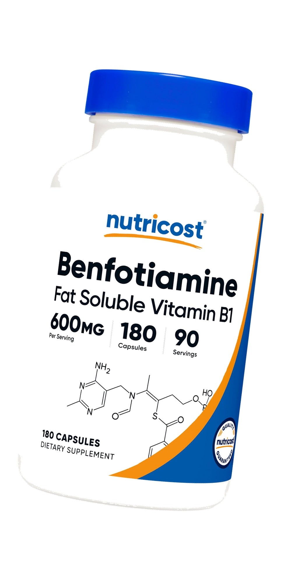 Nutricost Benfotiamine (600mg) 180 Capsules, Fat Soluble Vitamin B1