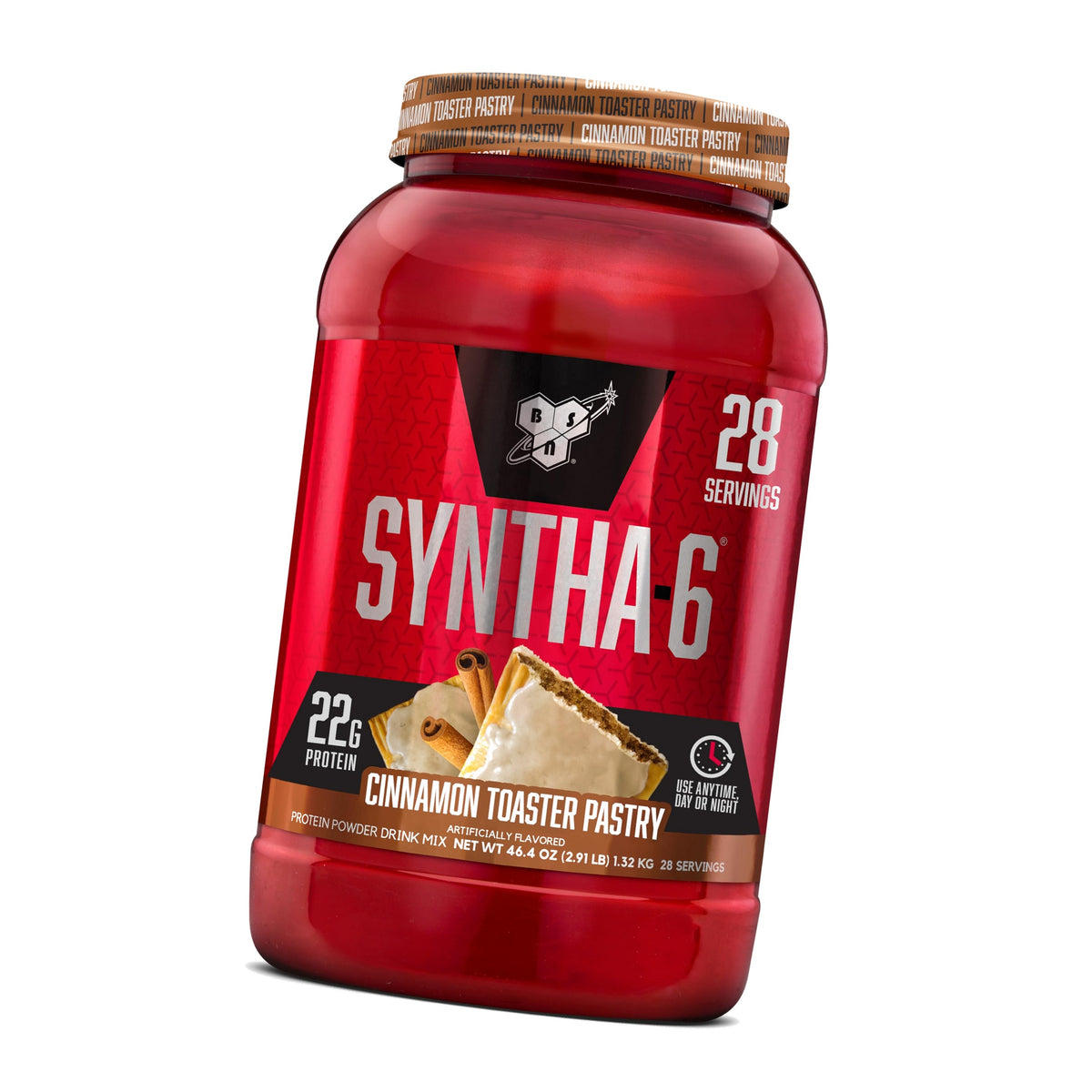 BSN SYNTHA-6 Premium Protein Powder, Cinnamon Toaster Pastry, 28 Servings
