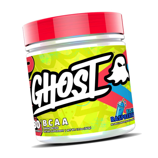 GHOST BCAA Powder Amino Acids Supplement, Blue Raspberry - 7G BCAA