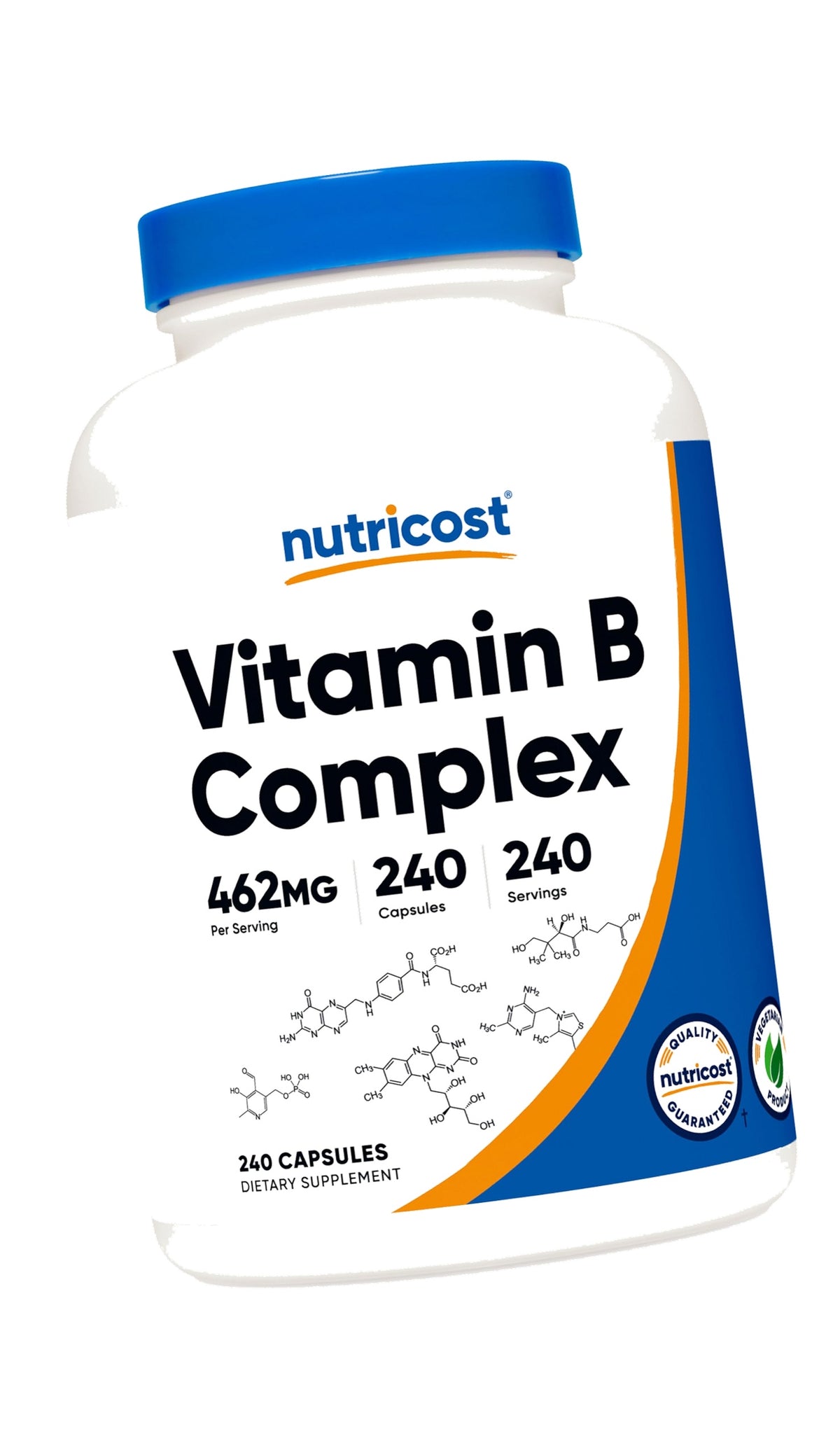 Nutricost Vitamin B Complex 462mg, 240 Capsules, with Vitamin C