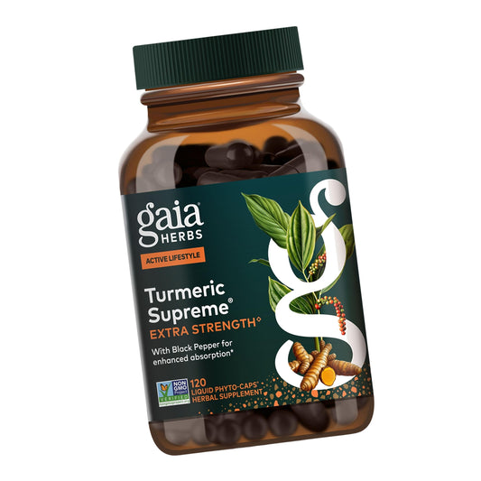 Gaia Herbs Turmeric Supreme Extra Strength, 120 Vegan Capsules