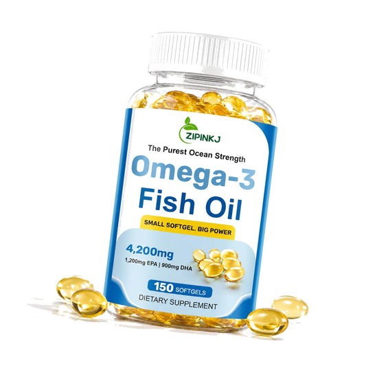 Omega-3 Fish Oil Supplements 4200mg, Burpless Mini Softgels, Wild-Caught