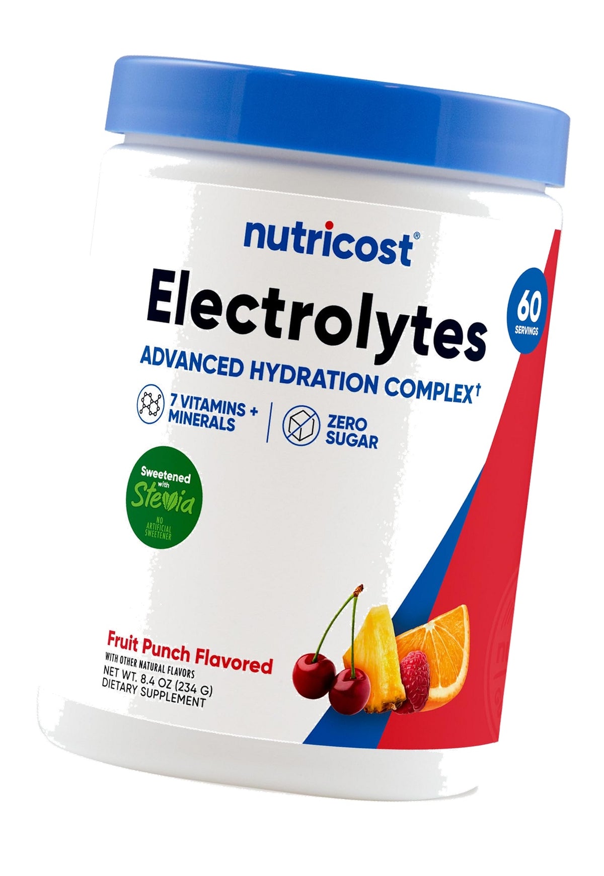 Nutricost Electrolyte Complex Powder (60 Servings, Fruit Punch)