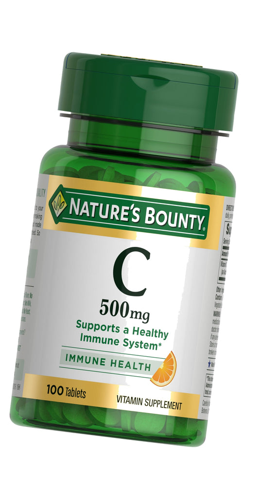 Nature's Bounty Vitamin C Tablets, 500mg, 100 Count