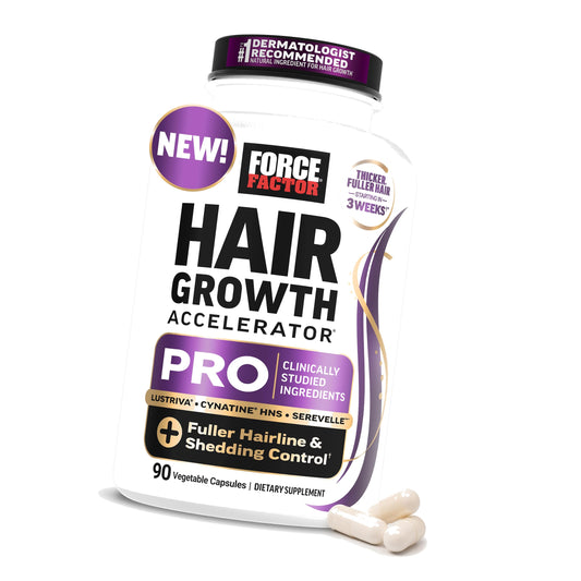 Force Factor Hair Growth Accelerator Pro with Clinically Studied Lustriva
