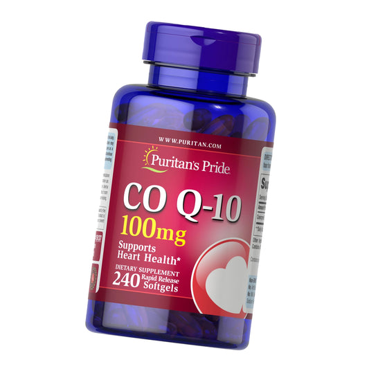 Puritan's Pride Coenzyme CoQ10 100mg, 240 Rapid Release Softgels