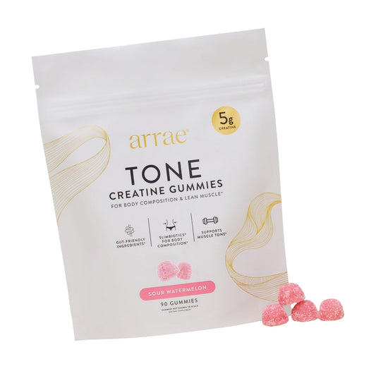 Arrae Creatine Gummies for Women, Muscle & Strength, Sour Watermelon, 90 ct