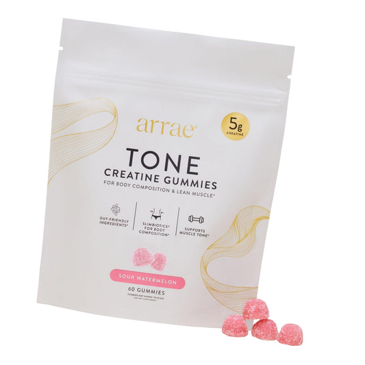 Arrae Creatine Gummies for Women, Muscle & Strength, Sour Watermelon, 60 ct