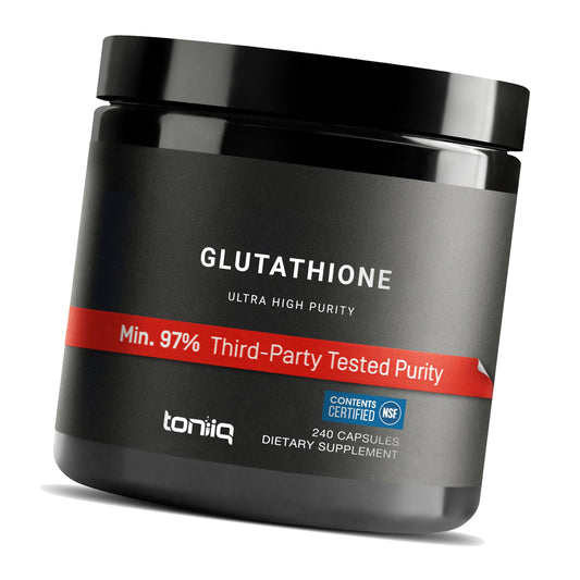 Toniiq NSF Certified Ultra High Strength Glutathione Capsules - 1000mg